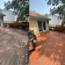 Low Pressure Composite and Vinyl Deck Cleaning in Saint Louis, Missouri.